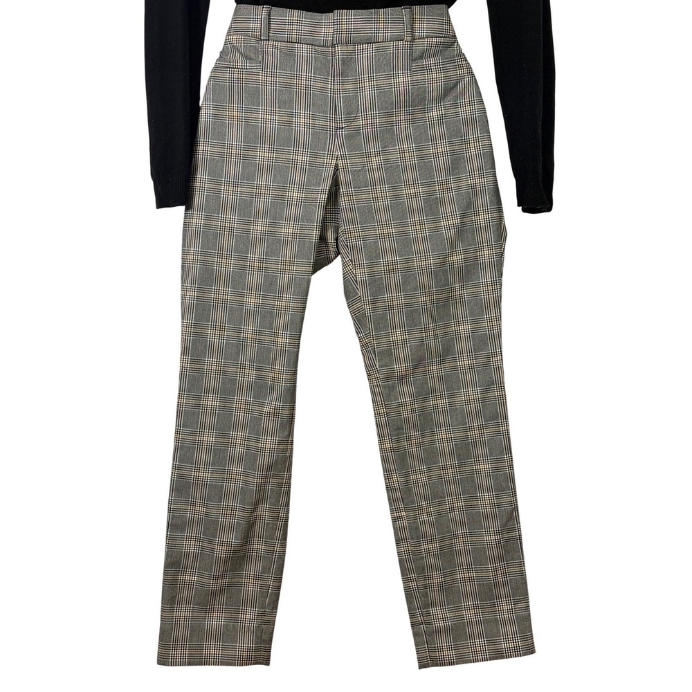 Banana Republic Sloan Plaid Straight Leg Petite Pants Size 2P‎